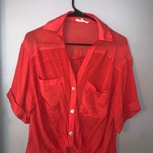 Lily Star Bold Red Blouse